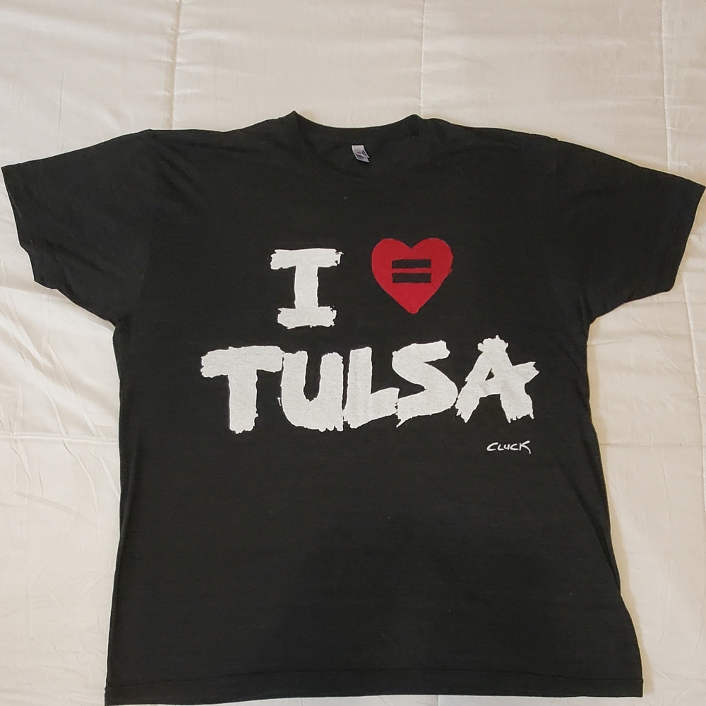 Black 'I Love Tulsa Equality' T-Shirt